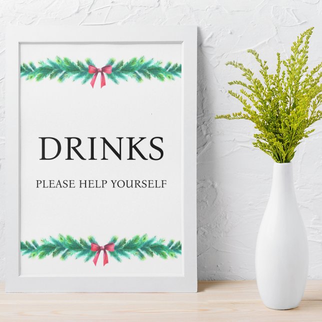 Baby Shower Gren under jul Poster (drinks baby shower sign
)