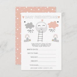 Baby Shower Guessing Game I Pathway till Måne Inbjudningar