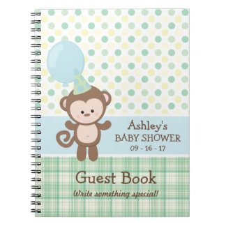 Baby Shower Guest Bok - apa Anteckningsbok