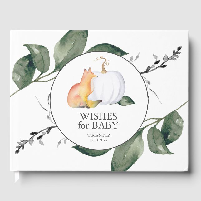 Baby Shower Guest Bok Rustic (Framsida)