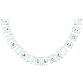 Baby Shower-Gult/Blue/Castle, Svettskannern Vimplar