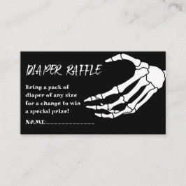 Baby Shower Halloween Diaper Raffle Tilläggskort