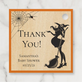 Baby Shower Halloween Witch Gåvor Etiketter