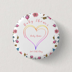 Baby Shower Heart Knapp