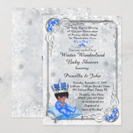 Baby Shower hedrar BOY,Prince Boy,Silver & Blue. Inbjudningar