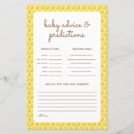 Baby Shower, hur blir det? Förutsägningskort