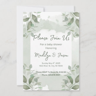 Baby Shower-inbjudan