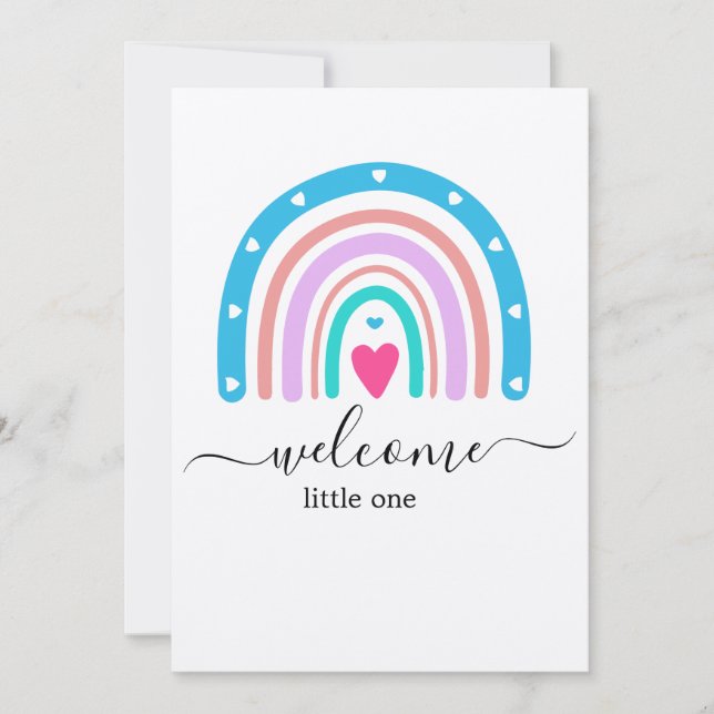 Baby Shower Inbjudan - Anpassningsbar pojke eller  (Framsida)