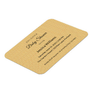 Baby Shower Inbjudan Boho Chic Anpassad Inbjudan Magnet