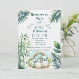 Baby Shower Inbjudan Dinosaurie Dino Mite Fest