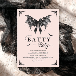 Baby Shower-inbjudan för Gothic Chic Inbjudningar