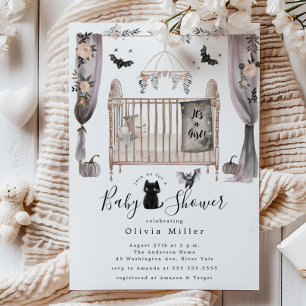 Baby Shower-inbjudan för Gothic Crib Inbjudningar