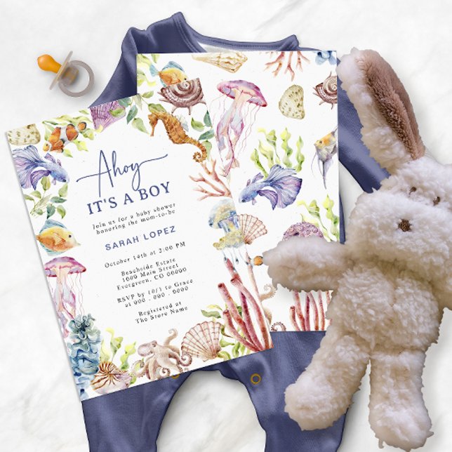 Baby Shower-inbjudan för sjöfarare Inbjudningar (Skapare uppladdad)