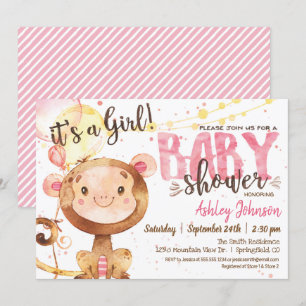Baby Shower-inbjudan för unga flickor Inbjudningar