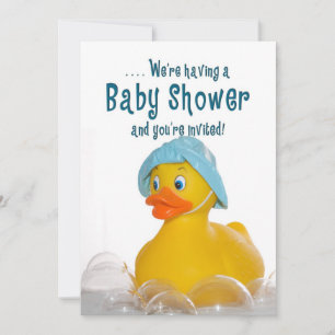 BABY SHOWER INBJUDAN - GUBBER DUCKY