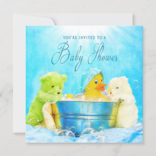 BABY SHOWER-INBJUDAN - GUBBER DUCKY & FRIENES INBJUDNINGAR
