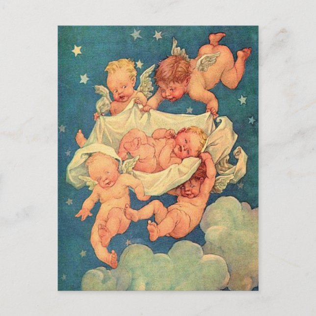 BABY SHOWER-inbjudan Inbjudan Vykort (Framsida)