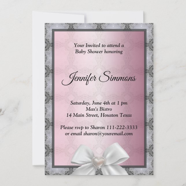 Baby Shower-inbjudan Inbjudningar (Framsida)