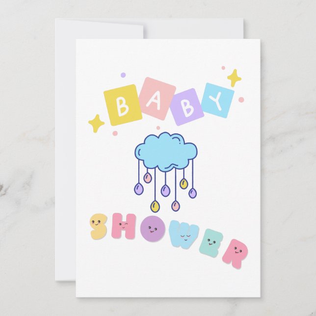 Baby Shower-inbjudan Inbjudningar (Framsida)