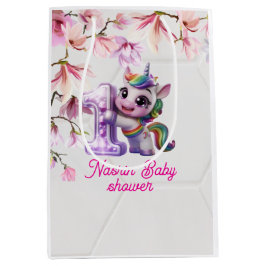 Baby Shower-inbjudan med enhörning