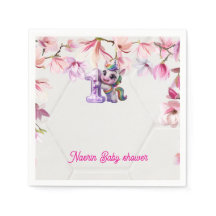 Baby Shower-inbjudan med enhörning