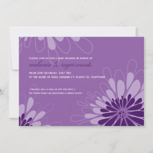 BABY SHOWER INBJUDAN: modern blogg 7L Inbjudningar