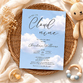 Baby Shower-inbjudan 'På Moln Nio' Inbjudningar