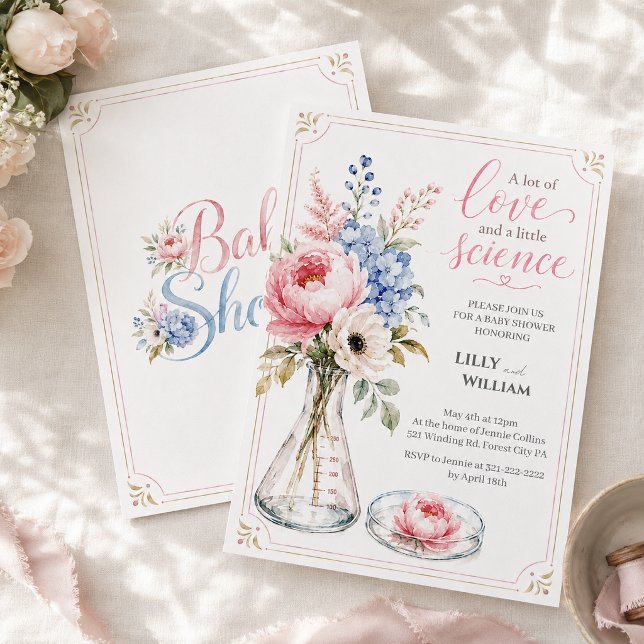 Baby Shower Inbjudan som Framhäver IVF Resan (Skapare uppladdad)