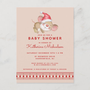 BABY SHOWER   Inbjudan till God jul-mus