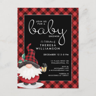 BABY SHOWER Inbjudan till Helgdag av inkomster