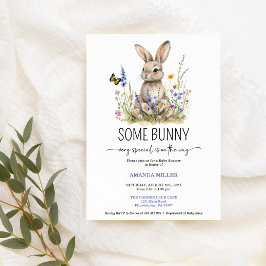 Baby Shower - inbjudan till några vilda blommor