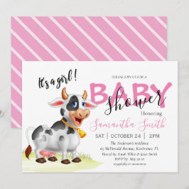 Baby Shower, inbjudan till Rosa av flickkosmos