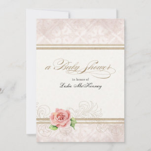 Baby Shower-inbjudan - vår lilla prinsessa, Ro Inbjudningar