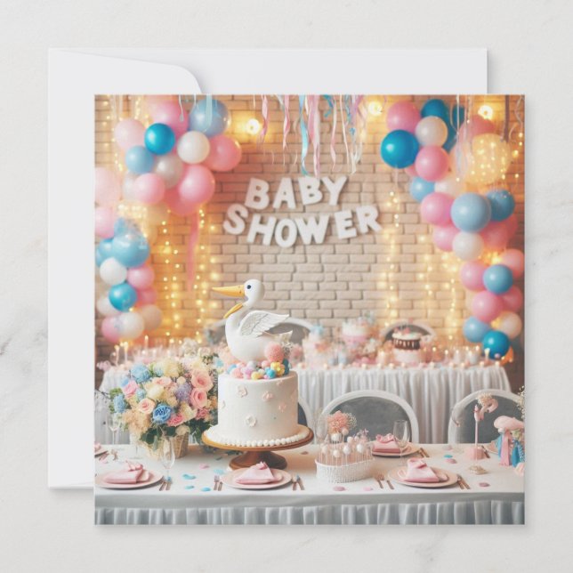 Baby Shower Inbjudningar (Framsida)