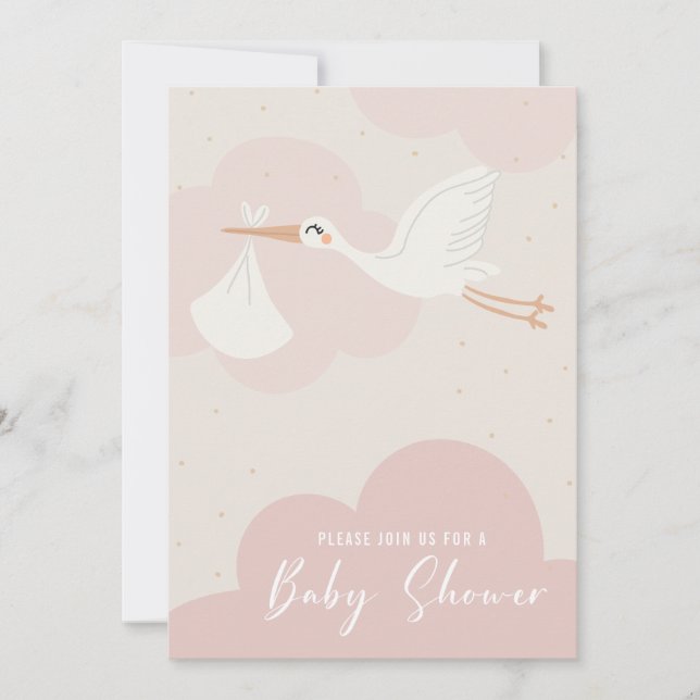 Baby Shower Inbjudningar (Framsida)