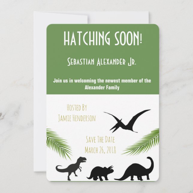 Baby Shower Inbjudningar (Framsida)
