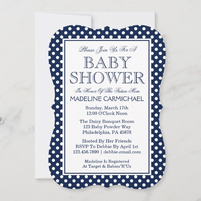 Baby Shower Inbjudningar (Framsida)