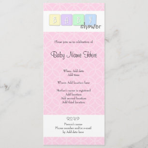 Baby shower inbjudningar