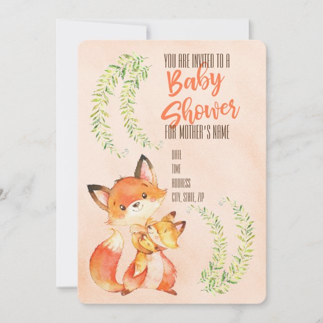 Baby Shower Inbjudningar (Framsida)