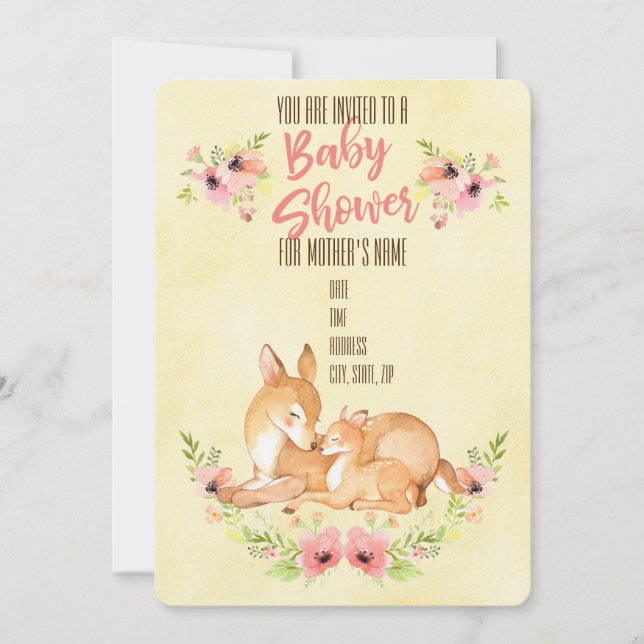 Baby Shower Inbjudningar (Framsida)