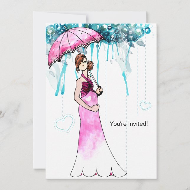 Baby Shower Inbjudningar (Framsida)