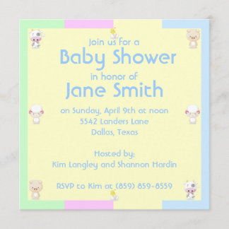 Baby Shower Inbjudningar