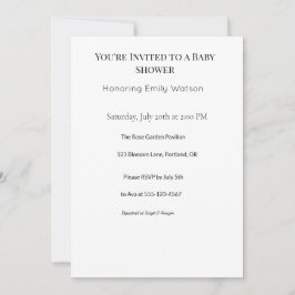 baby shower inbjudningar