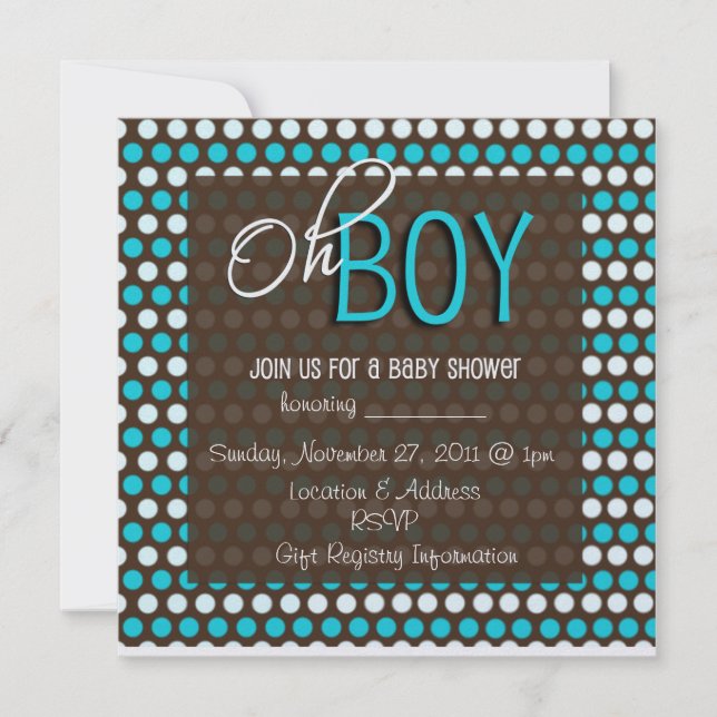 Baby Shower Inbjudningar (Framsida)