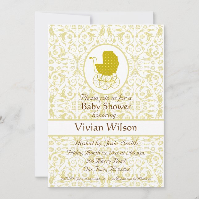 Baby Shower Inbjudningar (Framsida)