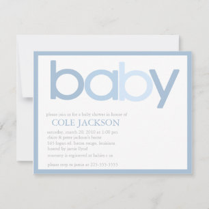 Baby Shower Inbjudningar