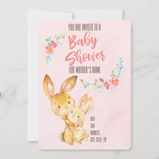 Baby Shower Inbjudningar (Framsida)