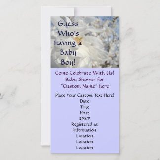Baby Shower Inbjudningar Gissa vem som får en pojk