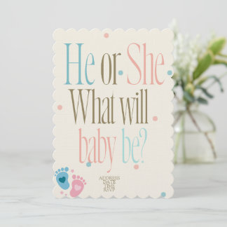baby shower-inbjudningar, Könsbyte Inbjudningar