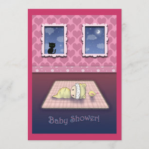 Baby Shower-inbjudningar söta och fantasifulla Inbjudningar